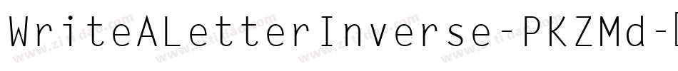 WriteALetterInverse-PKZMd字体转换