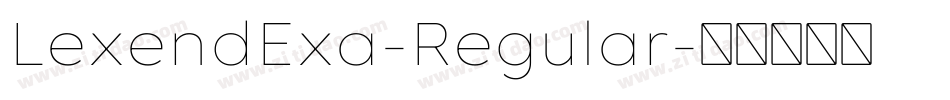 LexendExa-Regular字体转换
