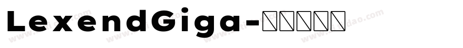 LexendGiga字体转换