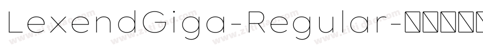 LexendGiga-Regular字体转换