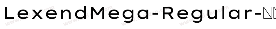 LexendMega-Regular字体转换