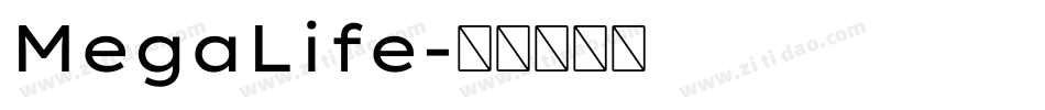 MegaLife字体转换