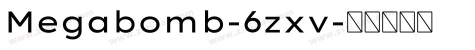 Megabomb-6zxv字体转换
