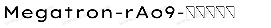 Megatron-rAo9字体转换