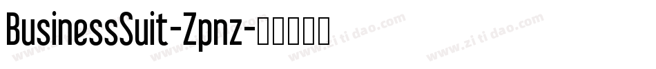 BusinessSuit-Zpnz字体转换