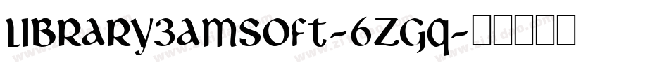 Library3amsoft-6zgq字体转换