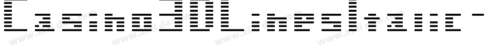 Casino3DLinesItalic-DOW19字体转换