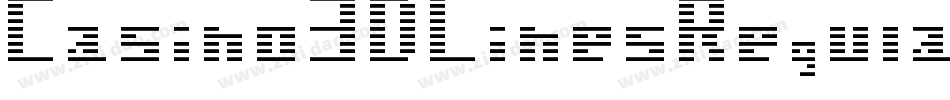 Casino3DLinesRegular-p7801字体转换