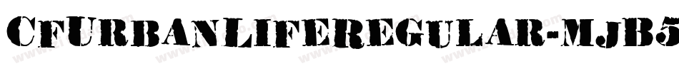 CfUrbanLifeRegular-mjB5字体转换