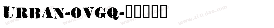 Urban-ovgq字体转换