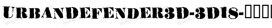 UrbanDefender3D-3D18字体转换