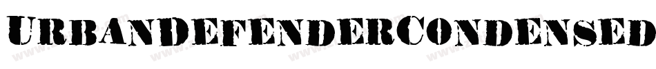 UrbanDefenderCondensed-pdoO字体转换