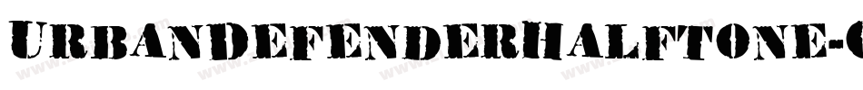 UrbanDefenderHalftone-G95g字体转换