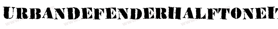 UrbanDefenderHalftoneItalic-jKD0字体转换