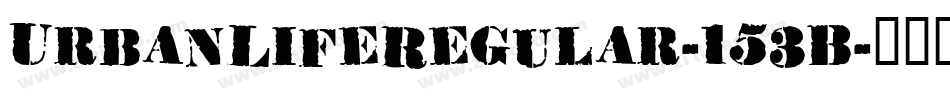 UrbanLifeRegular-153B字体转换