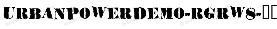 UrbanPowerDemo-rgrw8字体转换