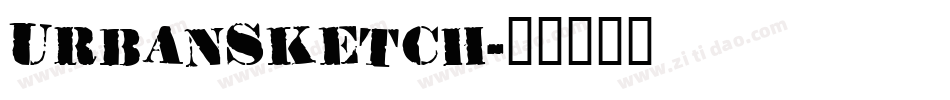 UrbanSketch字体转换