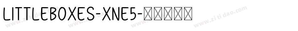 LittleBoxes-xnE5字体转换