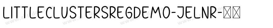 LittleClustersRegDemo-jELnR字体转换