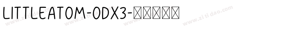 LittleAtom-ODX3字体转换