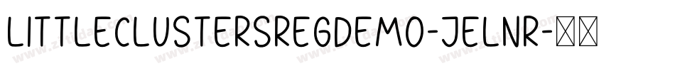 LittleClustersRegDemo-jELnR字体转换