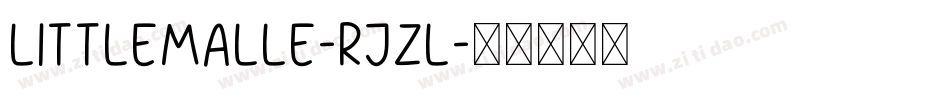 LittleMalle-Rjzl字体转换