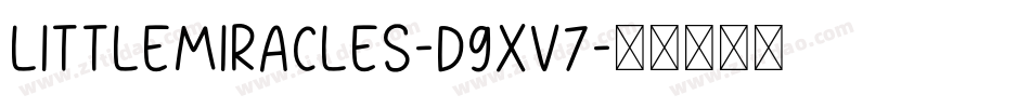 LittleMiracles-d9xV7字体转换