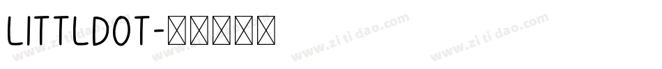 littldot字体转换