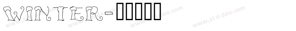winter字体转换