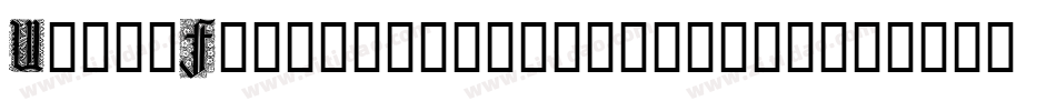 UngerFrakturZierbuchstaben字体转换