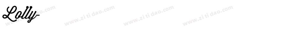 Lolly字体转换