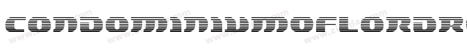 CondominiumOfLordRegular-qMz5字体转换