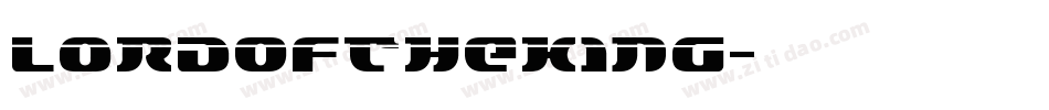 LordOfTheKing字体转换