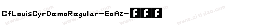 CfLouisCyrDemoRegular-EoAz字体转换