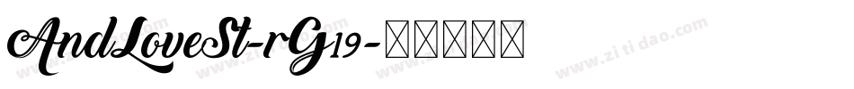 AndLoveSt-rG19字体转换