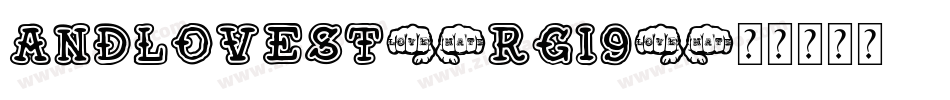 AndLoveSt-rG19字体转换
