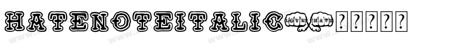 HateNoteItalic字体转换