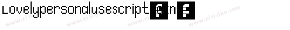LovelypersonaluseScript-VGEn6字体转换