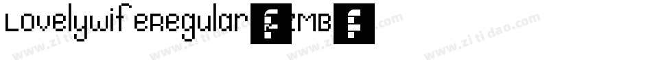 LovelywifeRegular-eZZMB字体转换