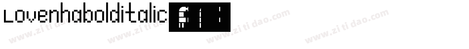 Lovenhabolditalic-1Gj9L字体转换
