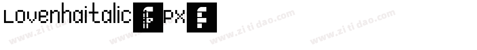 Lovenhaitalic-lgxPX字体转换