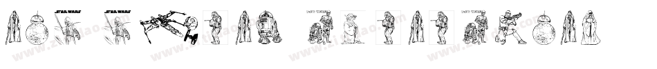 Red-Dwarf-Characters字体转换