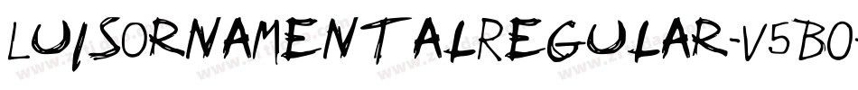 LuisOrnamentalRegular-V5B0字体转换