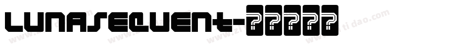 Lunasequent字体转换