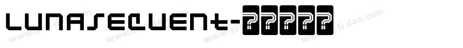 Lunasequent字体转换