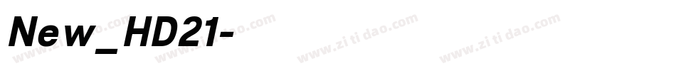 New_HD21字体转换
