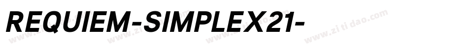 REQUIEM-SIMPLEX21字体转换