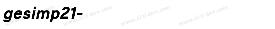 gesimp21字体转换