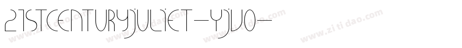 21Stcenturyjuliet-YJVO字体转换