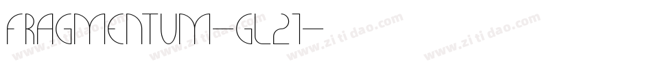Fragmentum-gl21字体转换
